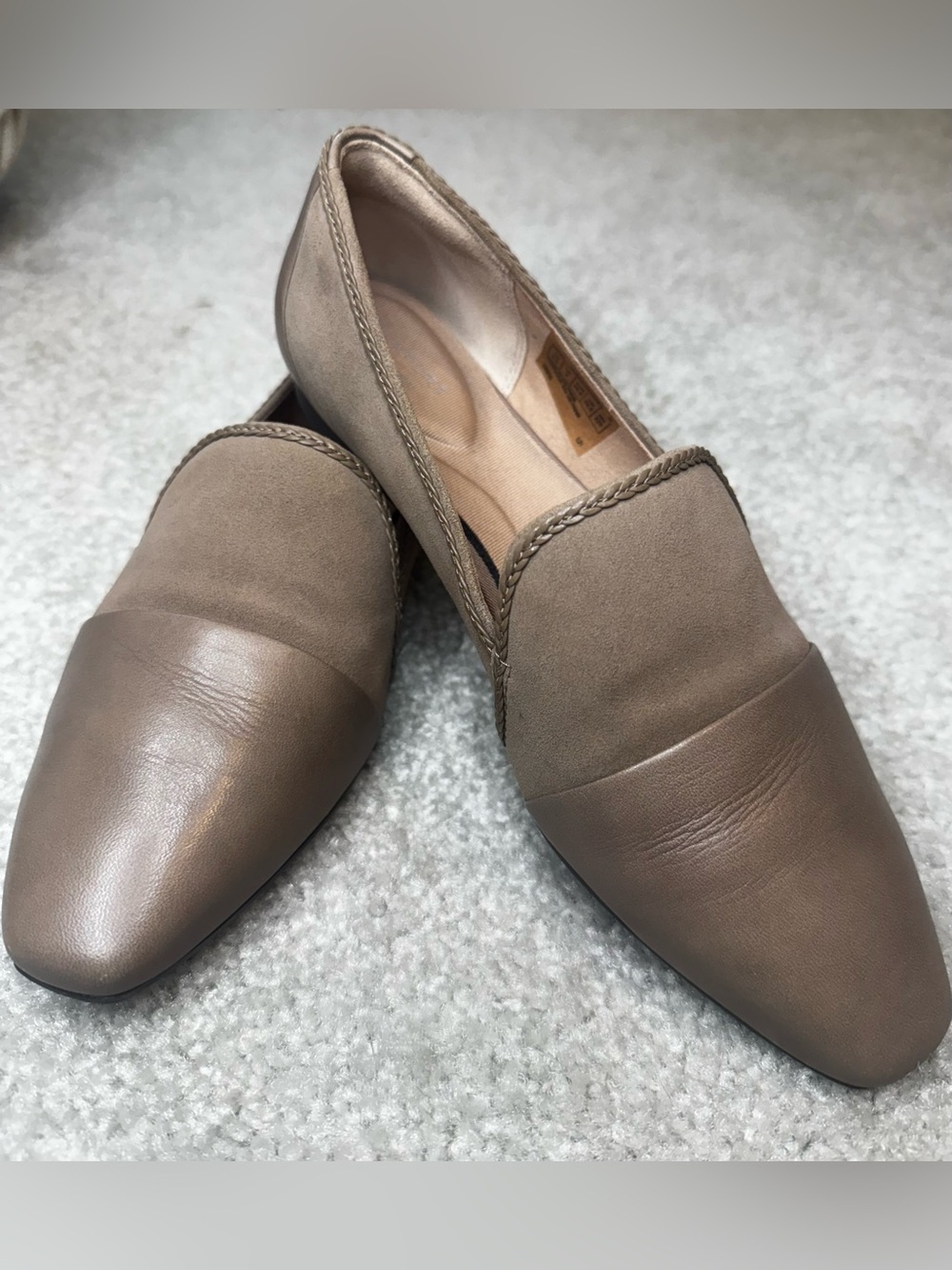 Rockport Women's Taupe Slip-On Loafers